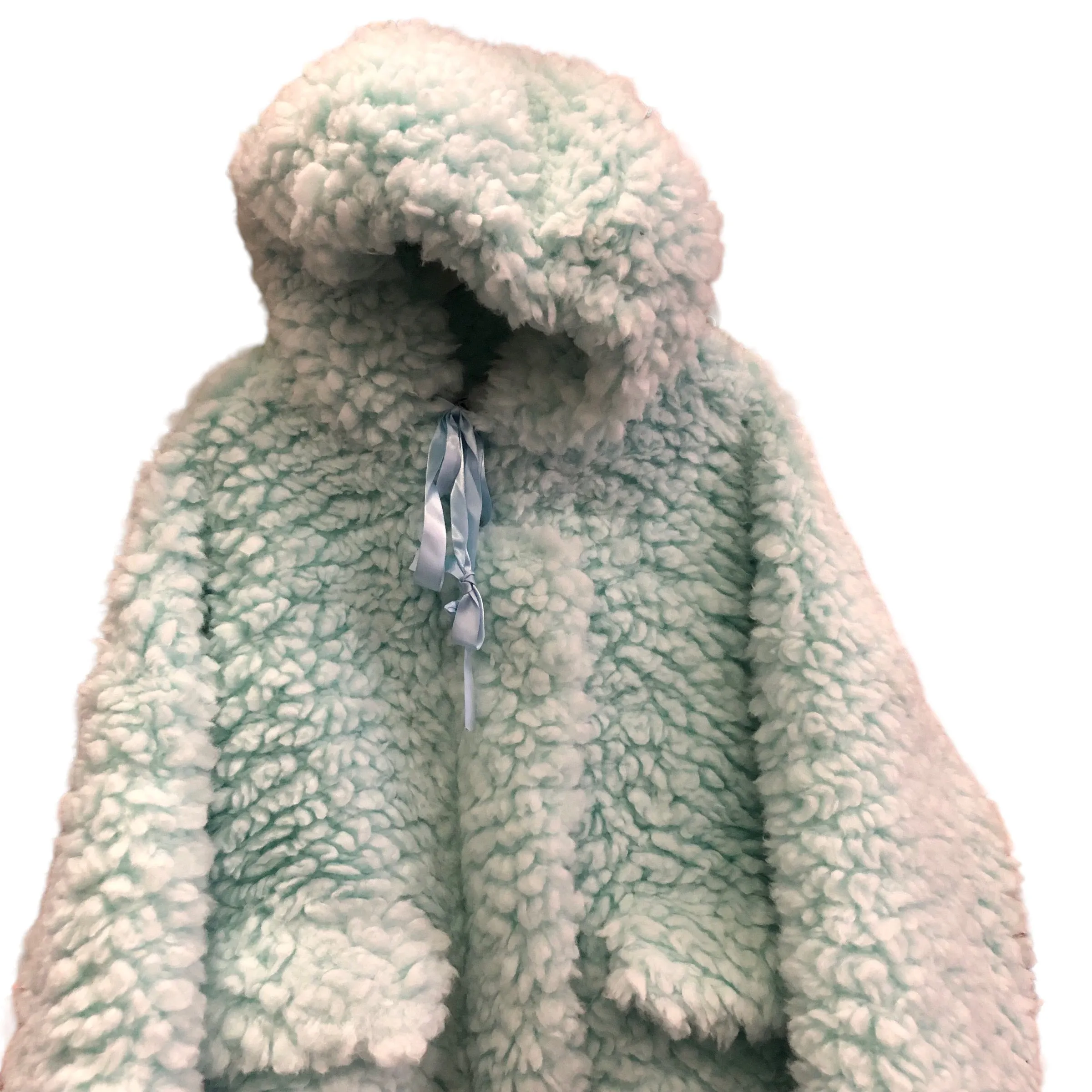 BACK IN STOCK!  Baby Blue Sherpa Heavy Fleece Jacket