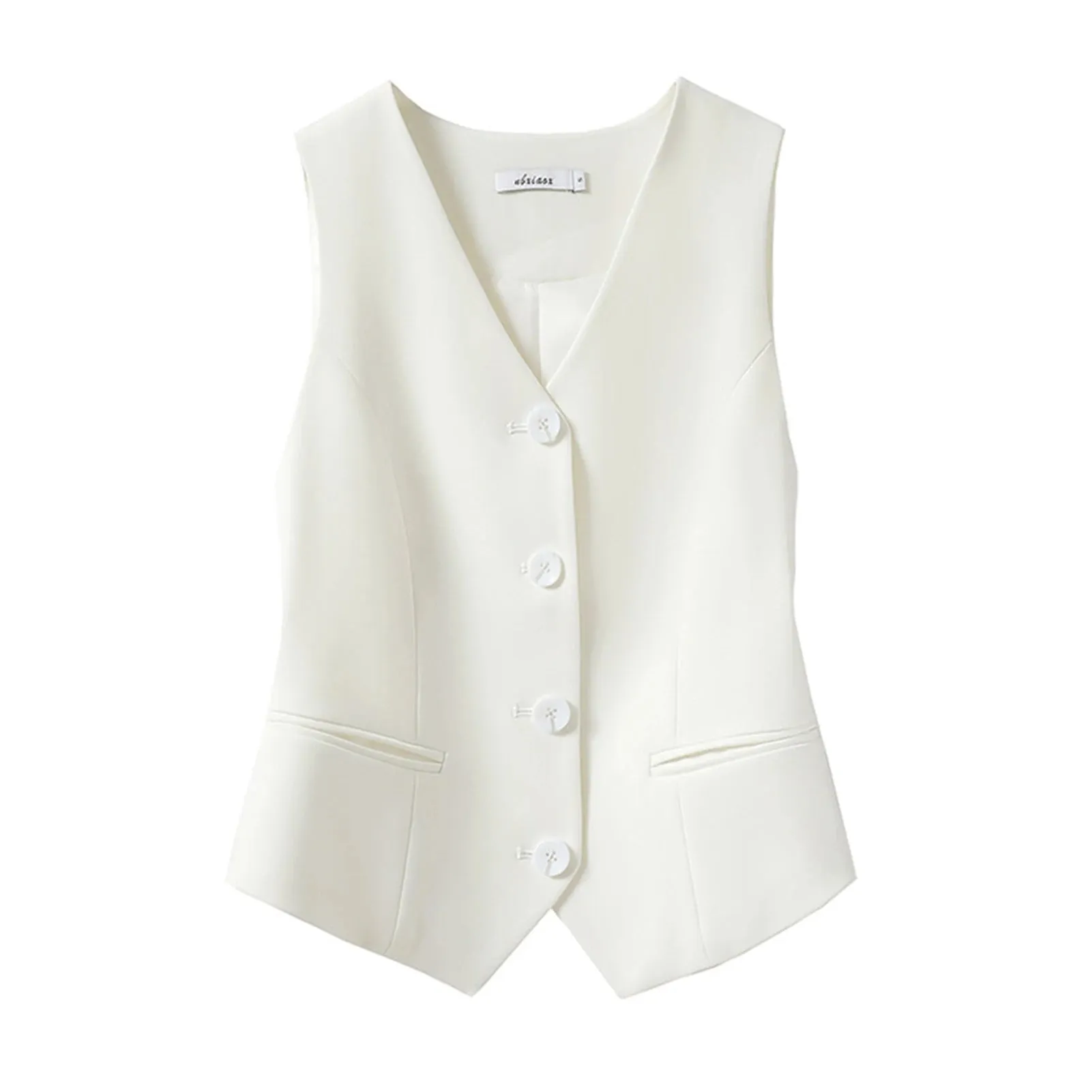 Women Suit Vest - Elegant V-Neck Sleeveless Waistcoat