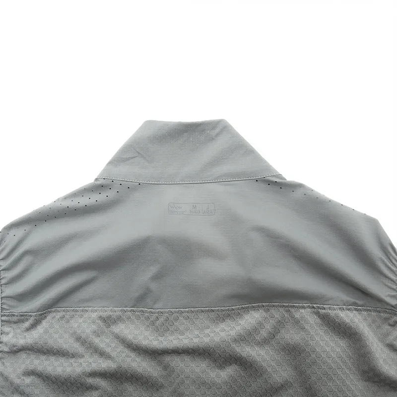 YKYW UPF50  Windproof Waterproof Sleeveless Cycling Vest Lightweight Breathable Waistcoat Windbreaker MTB Road Bike Clothing Bicycle Tights Gray Color